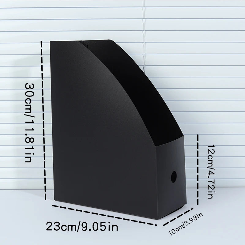 Simple Foldable Office Desktop File Storage Vertical A4 Folder With Inserts Box Large Capacity 9 Color Choices