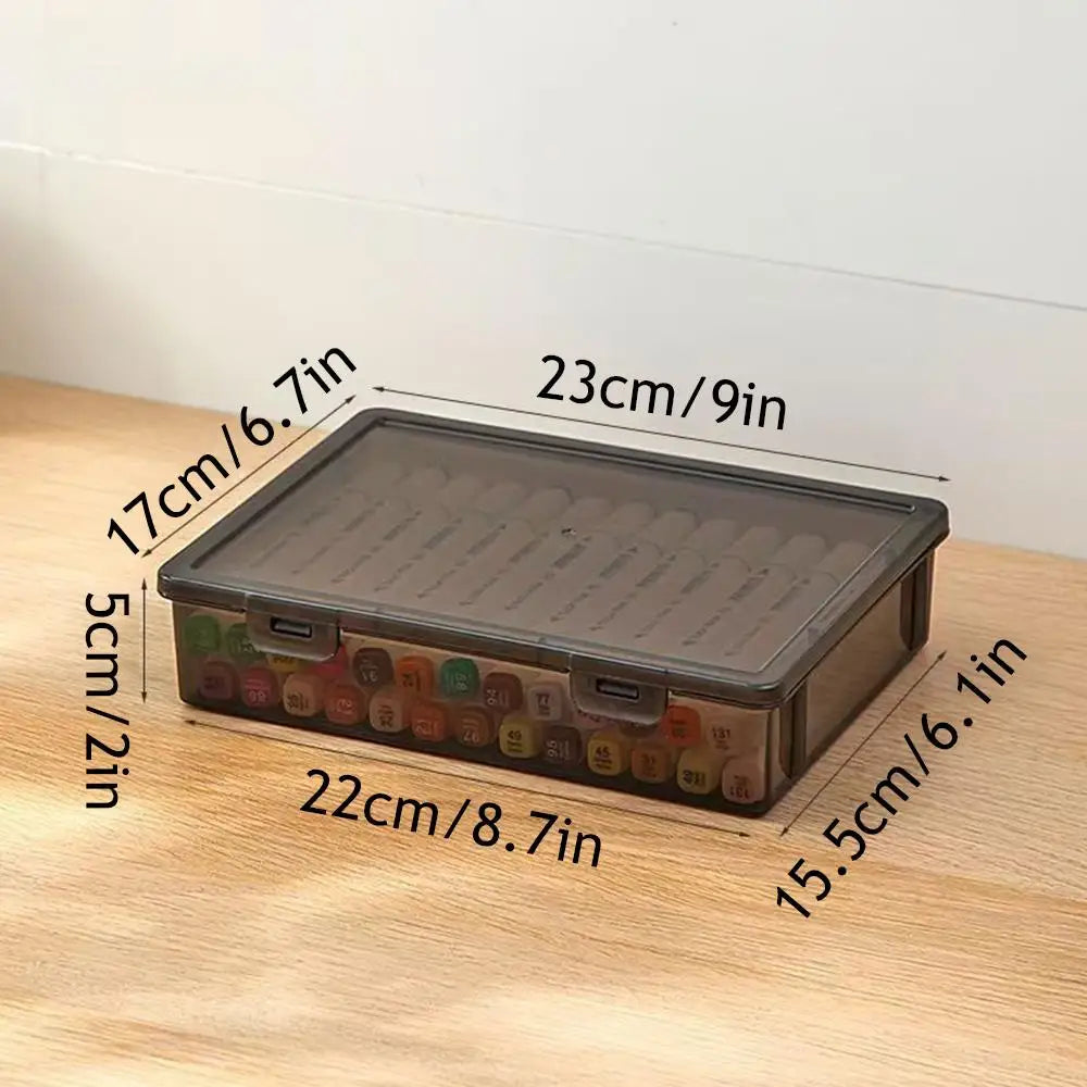 1Pc Document Organizer Box Household Certificate File A4 Box Important Information Registration Book Dust Proof Storage Case