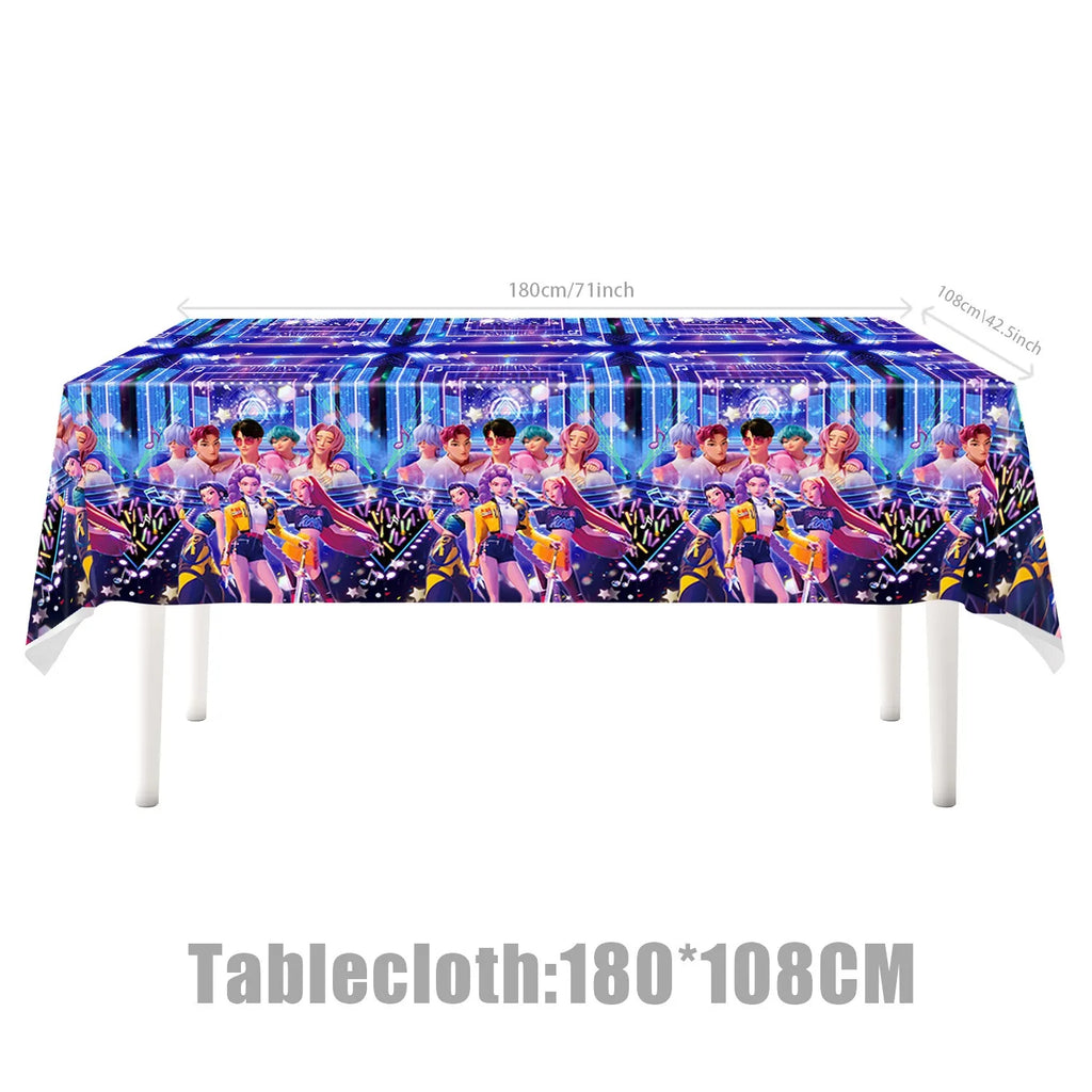 Themed Birthday Party Supplies Disposable Cup Plate Paper Tablecloths Banners Candy Bags Cake Decorations Baby Christening