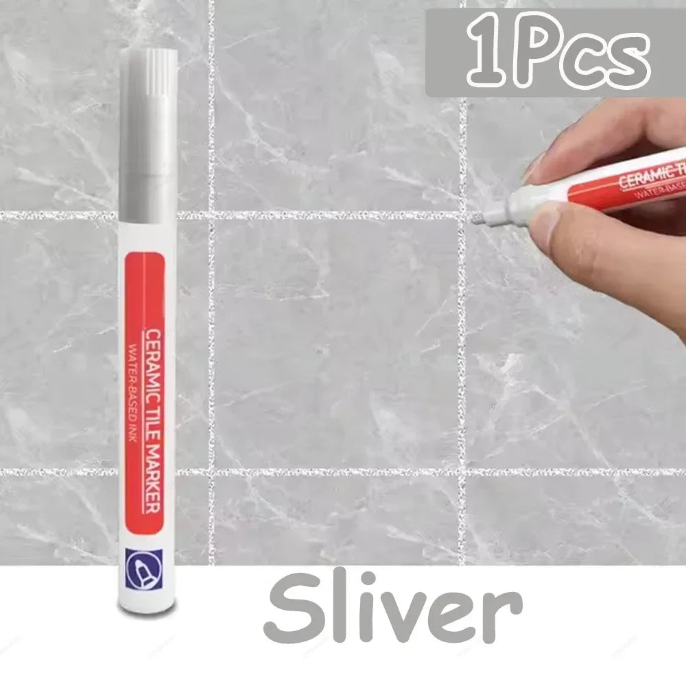 10 Colors 1/2/4/10Pcs Floor Tile Marker Pen Wall Grout Pen Waterproof for Ceramic Kitchen Bathroom Seam Paint Gap Repair Tools
