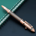 1Pc Brass Pen with a Tungsten Steel Nib, Heavy Metal Feel, Retro Design, Suitable for Business and Office Use, Rotating and Retractable, for Students/Organizations, Holiday Gifts, Valentine's Day, Back-To-School Season, Schoo