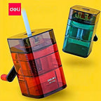 Automatic Pencil Sharpener Transparent Body Manual Pencil Sharpener Highly Attractive Hand-Cranked Pencil Sharpener Art Supplies