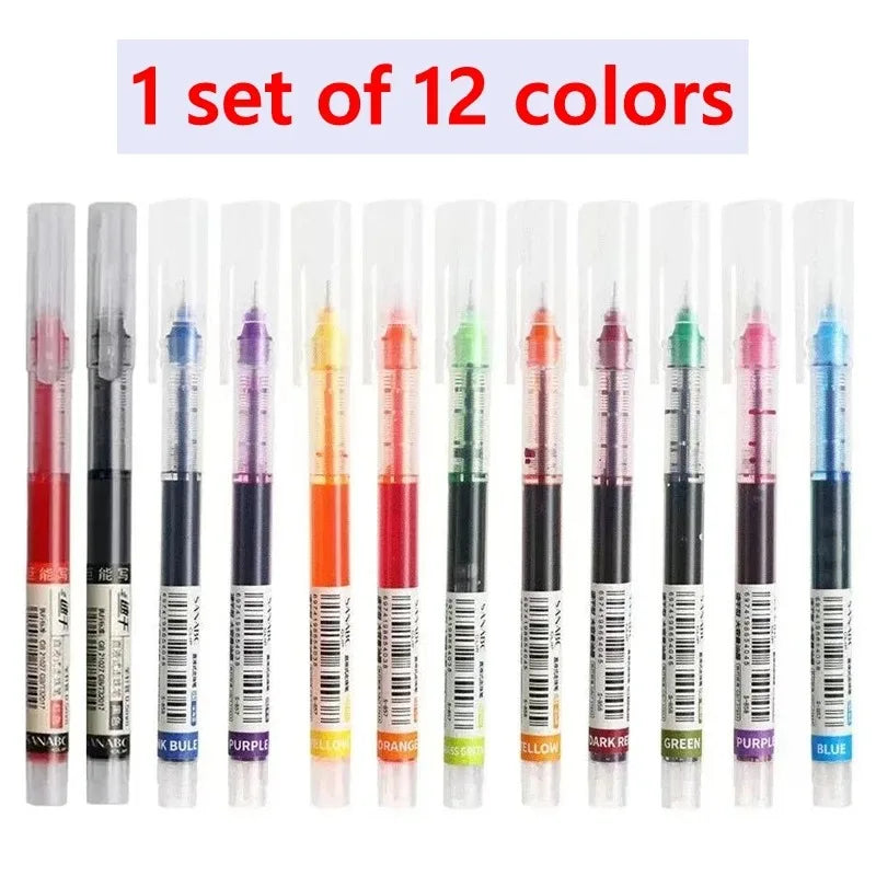 3/10/50/100PCS Color Gel Pens set,0.5mm Fine Tip Ballpoint Pen for Drawing Pens for Writing Office Accessories Back To School