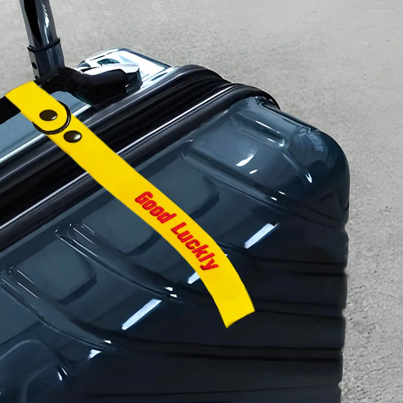 Customized Luggage Tags, Personalized Suitcase Tag, Text Baggage Label, Embroidered