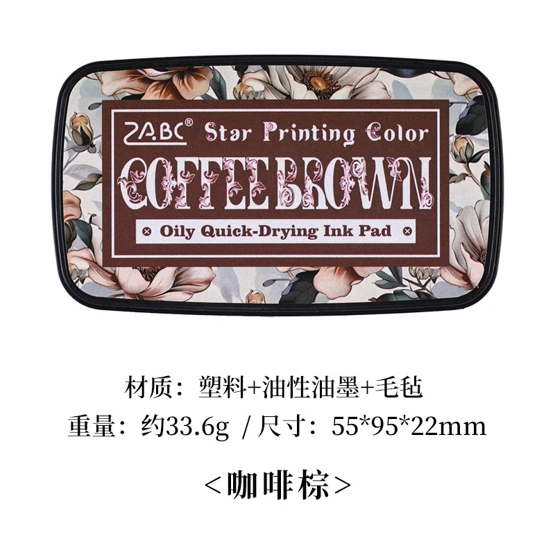 Multicolor Self-Inking Stamp Ink Pad for Planners Art Scrapbooking Student School Supplies Colorful Stationery Accessories