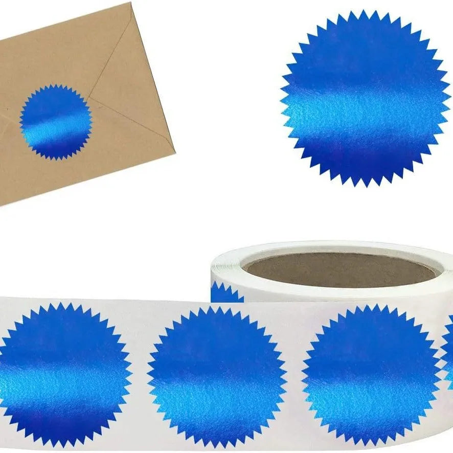 250pcs/Roll color Embosser Sticker Embossing Stamp,Customize Blank Embosser Seal labels Business Sticker Reward Party Favors