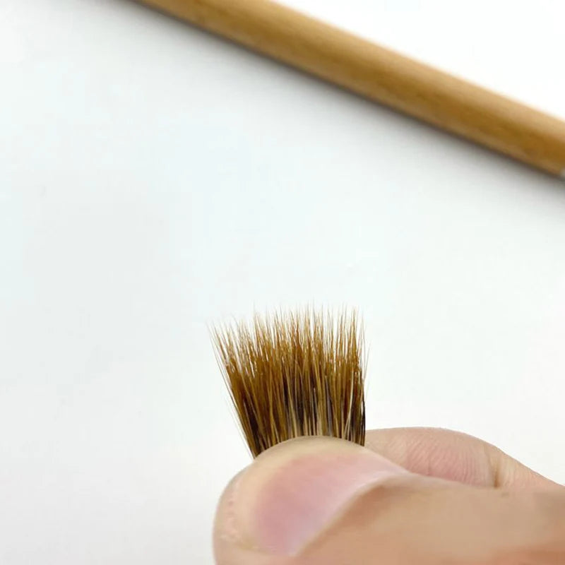 5 Pcs High Quality Wood Calligraphic Brush Weasel Rabbit Mix Hair Writing Brush Sharp Soft Wolf Xiaokai Regular Script China Pen