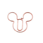 Special-shaped Paper Clip Golden Creative Cute Cartoon Paper Clips Metal Shape Gold Color Bookmark Stationery Office Paperpins