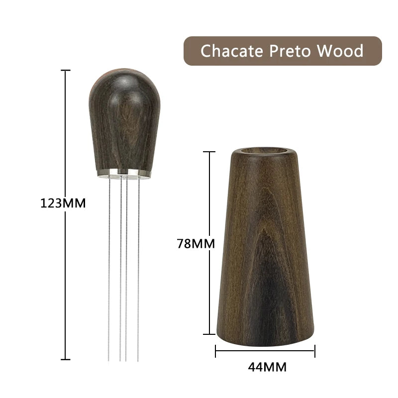 Coffee WDT Tools Needle Distributor Stainless Steel Powder Stirrer With Wooden Stand Espresso Maker Accessories Barista Tools