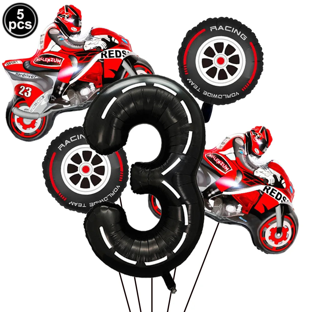 Motorcycle Dirt Biker Birthday Party Supplies Motocross Dessert Paper Plates Cups Napkins Disposable Tableware Favor For Boys