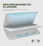 Dexnor Case for Apple Magic Keyboard with Touch ID/Lock Key Hard Travel Storage Case Dust-Proof Protective Leather Keyboard Cove