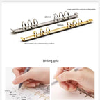 A5 A6 A7 A8 Ring Binder Buckle Metal Binder 6 Holes Clip File Folder Shell Notebook Side Insertion Loose Leaf Book Board Planner
