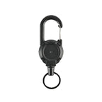 Retractable Heavy Duty Pull Reel Carabiner Key Chains Strong Steel Wire Rope Buckle Spring Key Ring Outdoor Sporty Keychain Tool
