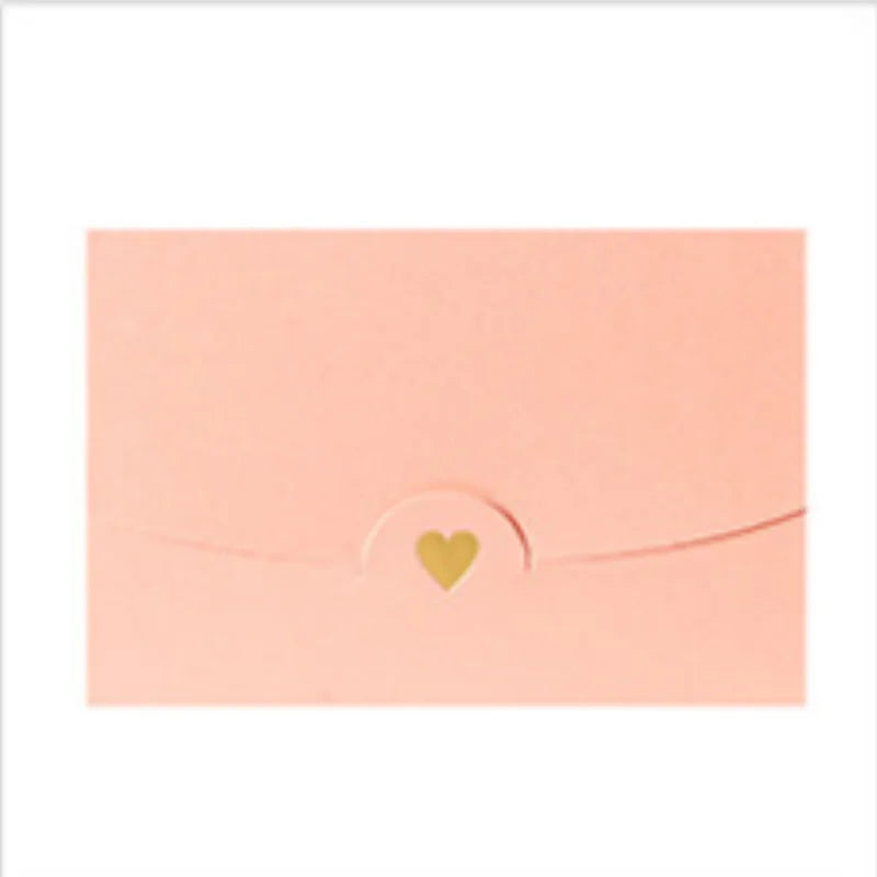 20Pcs small greeting card envelope made of Western colored pearl paper material with exquisite hot stamping and embossed design