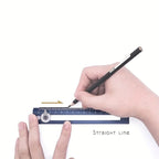 1pc Two-in-one Compasses Color Multifunctional Drawing Circle Tool DIY Geometric Compass Ruler For Office School Home