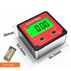 4x90 Degree Precision Digital Bevel Angle Protractor Digital Inclinometer Level Box Bevel Box with Magnet Base