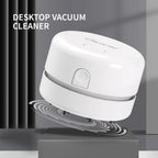 Cordless Mini Desk Vacuum Cleaner Portable Keyboard Cleaner Desktop Dust Sweeper for Home Office Table Crumbs