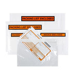 100PCS Transparent Envelope Clear With Packing List Enclosed Printing Pouch Envelope Bag for Invoice Packing Slip