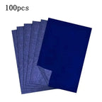 30Pcs A4 Blue Graphite Copy Paper Carbon Paper Pattern Letters Erasable Tracing Paper Copy Paper Reusable Image For Office Use