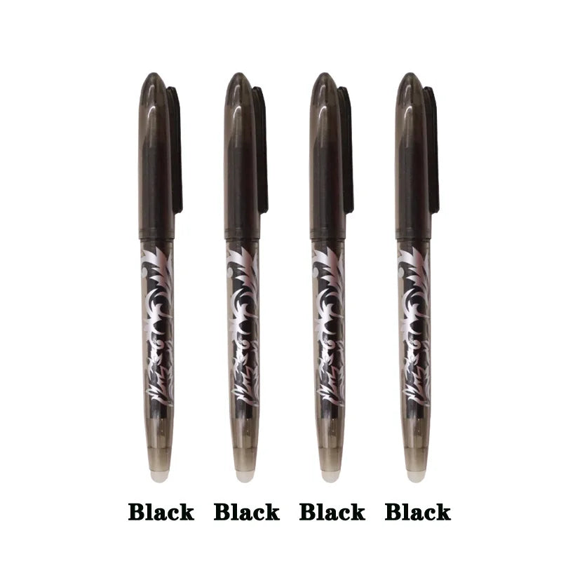 8/4pcs Erasable Gel Pen  Multi-Color0.5mm Tip Painting Writing Drawing School Black Blue Red Pink Orange Green Purple Light Blue