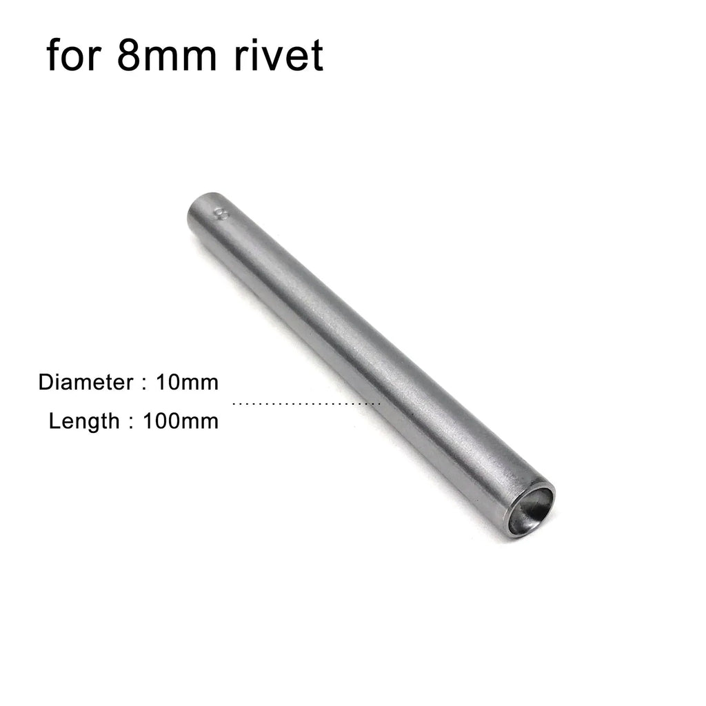 3mm to 15mm Dia Rivet Punch Tool Rod for Metal Decorative Mushroom Domed Semi Ball Half Round Nailhead Spike Stud DIY 45# Steel