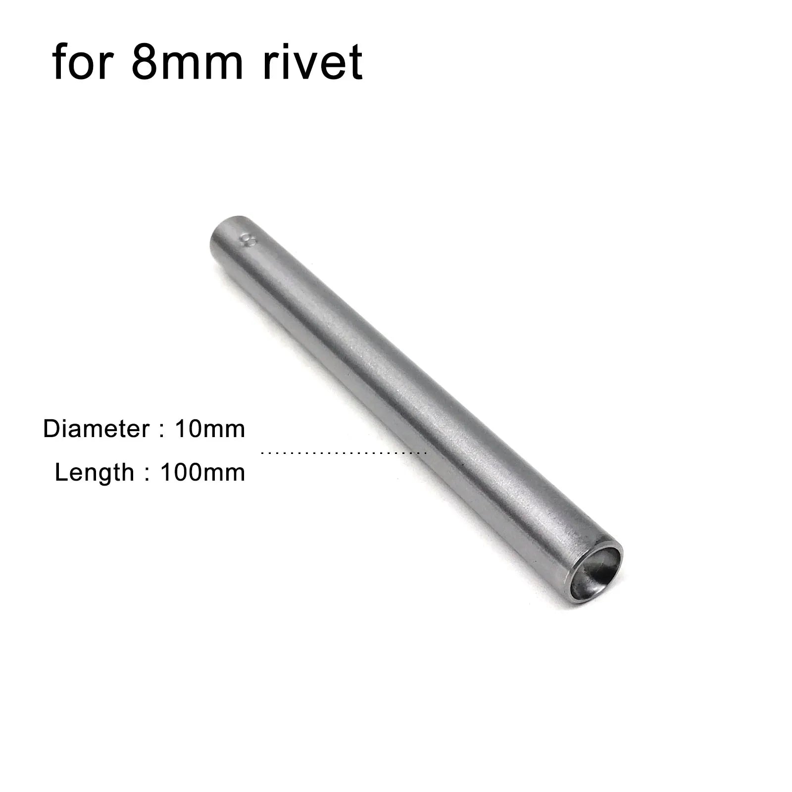 3mm to 15mm Dia Rivet Punch Tool Rod for Metal Decorative Mushroom Domed Semi Ball Half Round Nailhead Spike Stud DIY 45# Steel