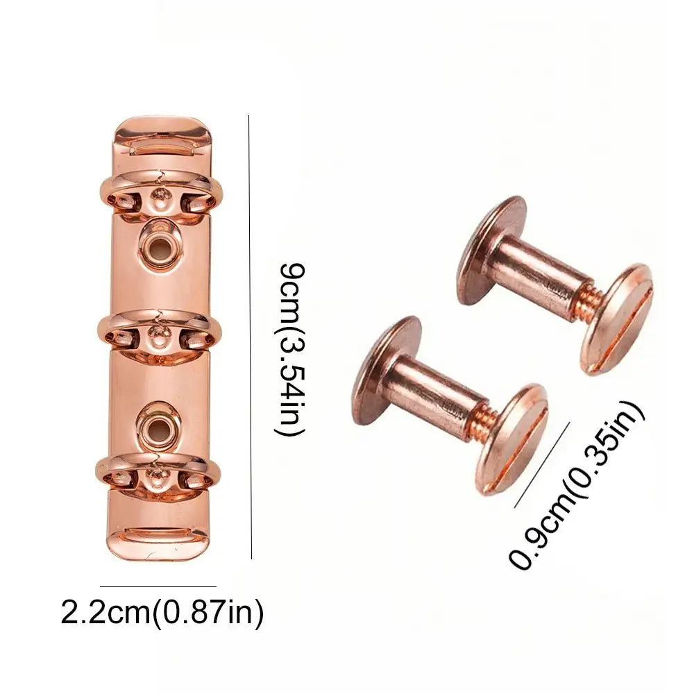Durable Detachable Metal Spiral Rings Binder Clip High Quality Diary A8 Paper Binder Clips DIY Album Loose Leaf Ring Office