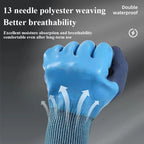 Waterproof Latex Gardening Gloves, Puncture Stab Resistant Wearproof Labor Protective Gloves for Planting Flower Work