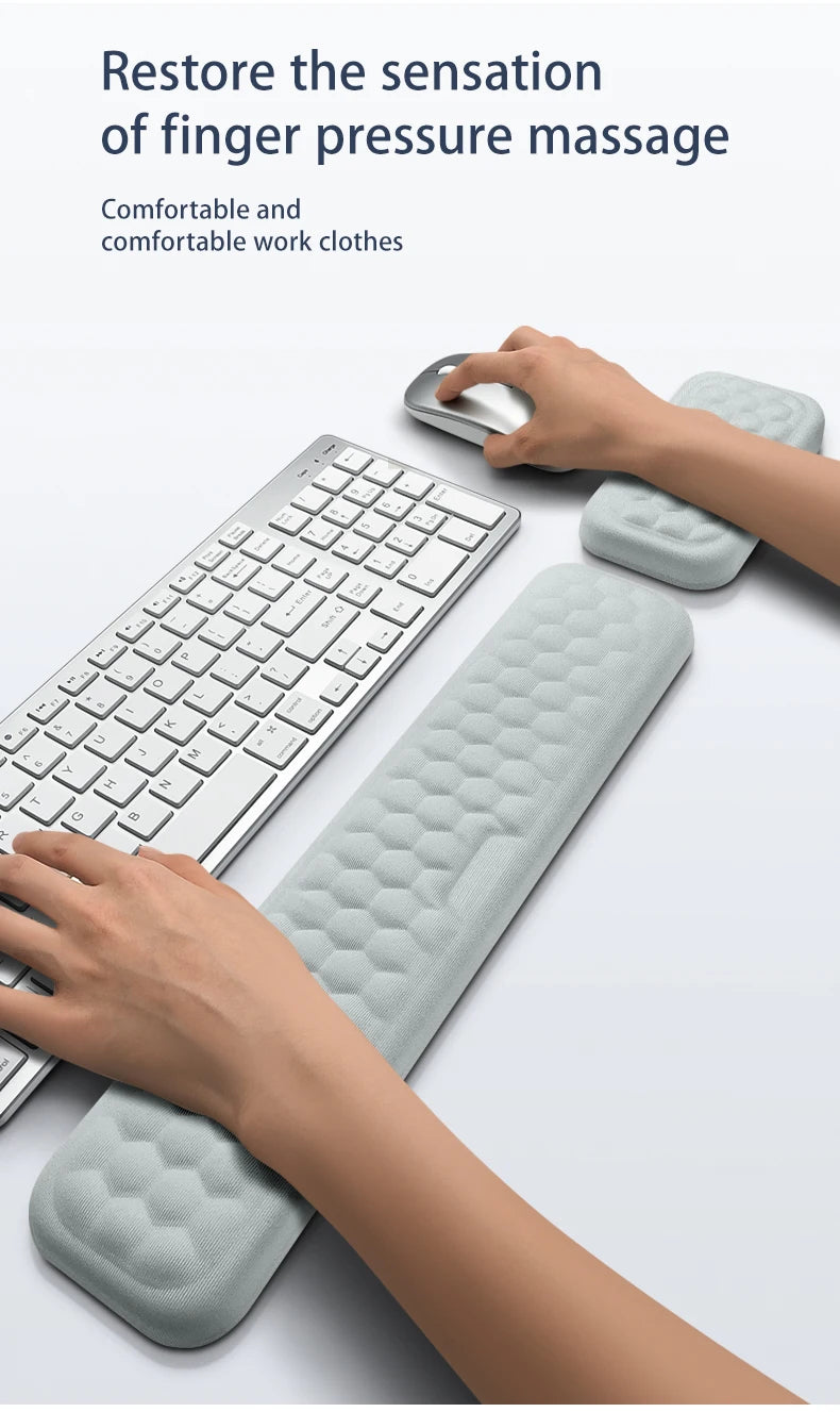 Keyboard Mouse Wrist Rest Pad Memory Foam Hand Rest Support Support Ergonomic Wrist Cushion Pad Memory Foam For Notebook Laptops