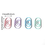 30pcs/pack Colorful Multi Shaped Heart-shaped Paper Clips, Colorful Macaron Mini Shaped Paper Clips