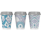 12 Oz Insulated Disposable Paper To‑Go Cups 14 Pack with Lids, Non‑Slip Leak‑Resistant Plant‑Based Travel Cups for Hot Cold Drinks