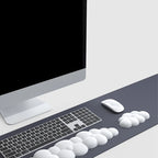 Cloud Shape Wrist Rest Pad Soft  PU Material Anti-Slip Rubber Base Memory Foam for 100 Keys 87 Keys 68keys Keyboard Mousepad