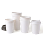 100pcs/pack 100ml Small Paper Cup White Coffee Cup Tea Milk Cup Disposable Party Supplies