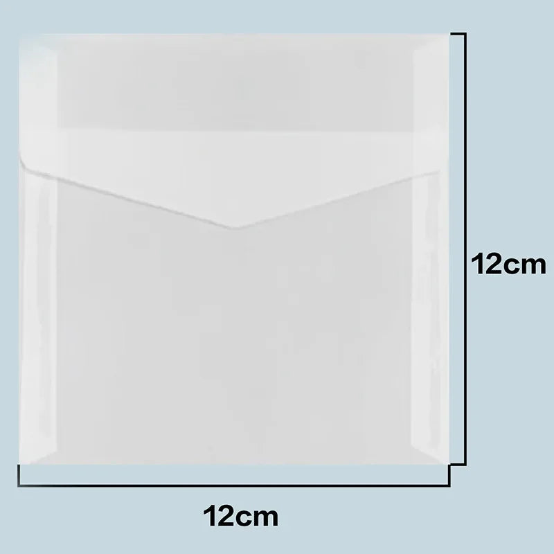 50pcs/lot Translucent Envelopes European Sulfuric Acid Paper Envelope for Wedding Invitation Business Supplies Giftbox Storage