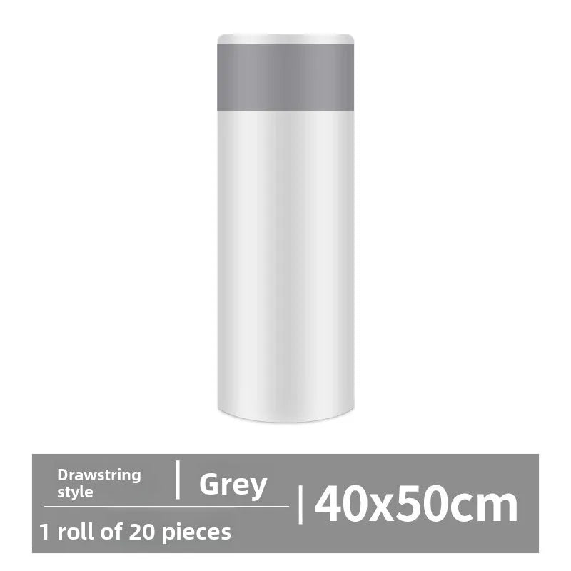 Drawstring Trash Bags Kitchen Waste Disposable Garbage Can Liners Strong Home Office Assorted Sizes Clear