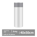 Drawstring Trash Bags Kitchen Waste Disposable Garbage Can Liners Strong Home Office Assorted Sizes Clear