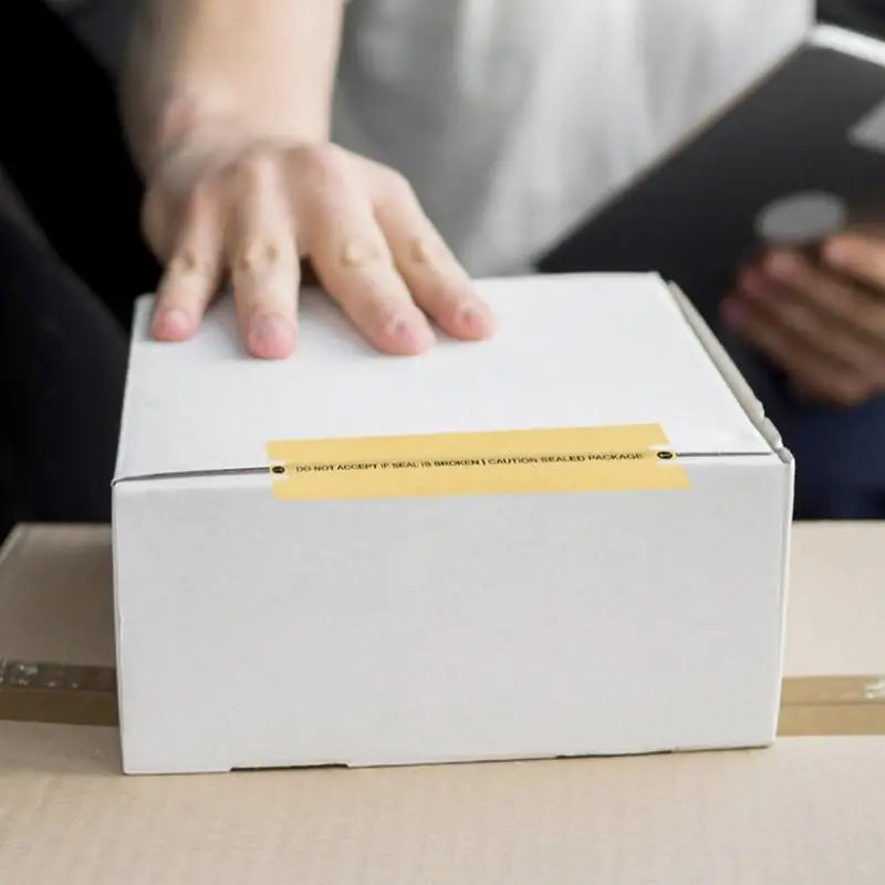 100Pcs/Roll Tamper-Proof Sealing Stickers Security Labels For Packages Mail Documents,3 X 10cm【MAX-55】