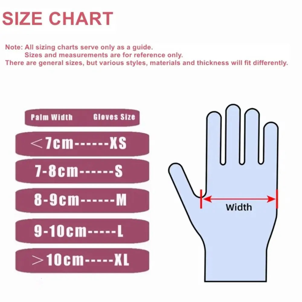 50/100PCS Ultra-soft Disposable Latex Gloves Waterproof with Touch Screen Kitchen Gloves Household Cleaning Gloves