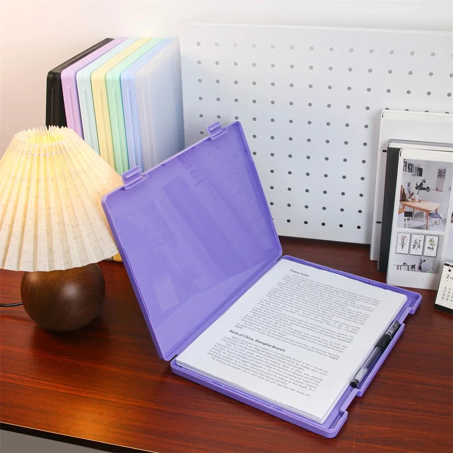 A4 transparent data storage box, folder, large capacity, multifunctional student test paper, book, graduation certificate, archi