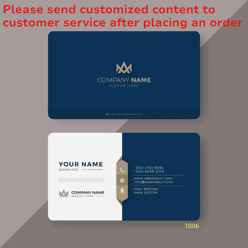 100/200pcs Customized Business Cards with Logos Personalized Thank-you Card Customization Business Cards Party Invitation Cards