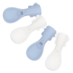 4 Pcs Baby Bag Spoon Set Spoons for Tableware Feeder Silicone Food Pouch Attachment Grade