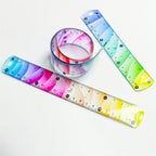 1pcs Rainbow Gradient Flexible Ruler, Unbreakable Soft Straight Ruler for Students, Artists, Home Office Daily Measuring Tools