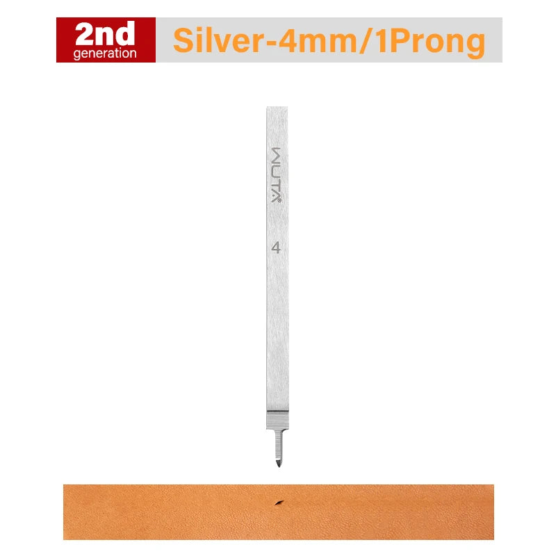 WUTA 1pc 3/4/5/6mm Leather Chisel Tool Diamond Pricking Iron Basic Hole Punch Stitching Leather Craft Tools
