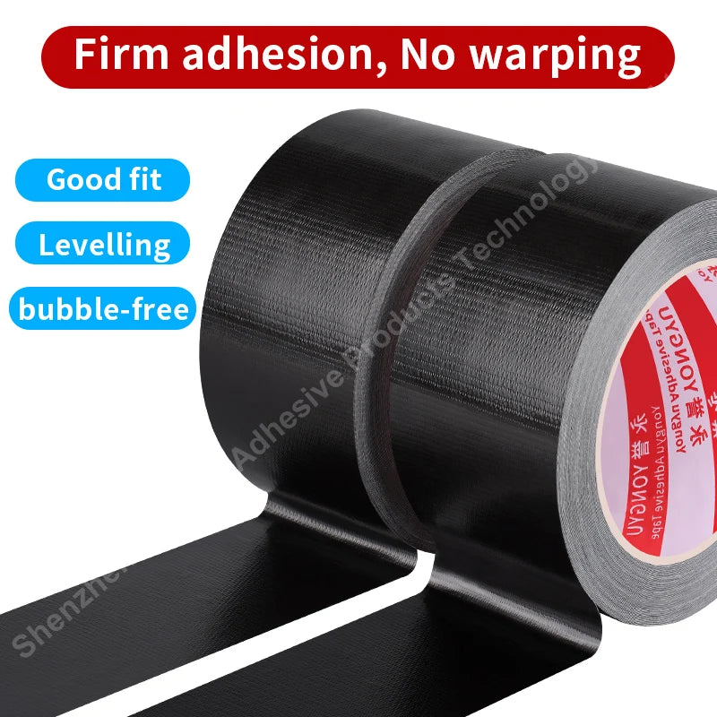 20 Meter Black Cloth Tape High Adhesive And Flexible Gift Packaging Card Handmade Paper Ribbon Plastic Film Decoration Furniture