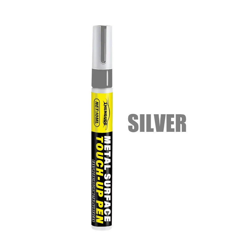 Metal Touch-Up Pen - Scratch Repair for Faucet Paint Surfaces, Paint Restoration for Bathrooms and Kitchens, Black, White, and Gray Touch-Up Pens, Suitable for Faucets, Door Handles, Sinks, Bathtubs, Towel Racks, Toilets, Sho