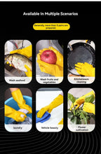 【Top Quality】Latex Glove Rubber Household Kitchen Thickened Acid and Alkali Resistant Latex Gloves Wholesale Dishwashing Laundry