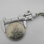 Mini Metal Ruler Vernier Caliper Portable 0-40mm keychain Measuring Gauging Tools Car Turbo key Chain Ring Ruler Caliper