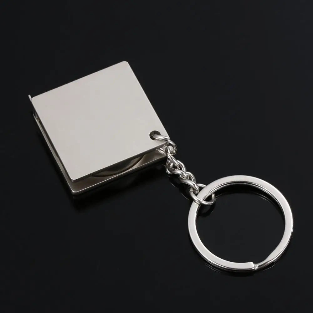 Keyring Measure  Keychain  Retractable Ruler Gauging Tool Measuring Tools Tape Measures