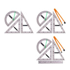 Large Geometry Math Ruler Set Set Math Teaching Aid for Blackboard Drafting