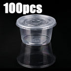 50/100PCS 250ML Disposable Plastic Pudding Cups Wiht Lids Ice Cream Double Skin Milk Disposable Cups Party Packing Dessert Cups